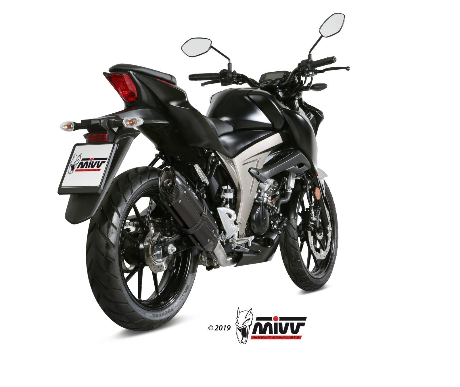 MIVV Full System 1x1, Suono Black, Standard Exhaust For Suzuki GSX