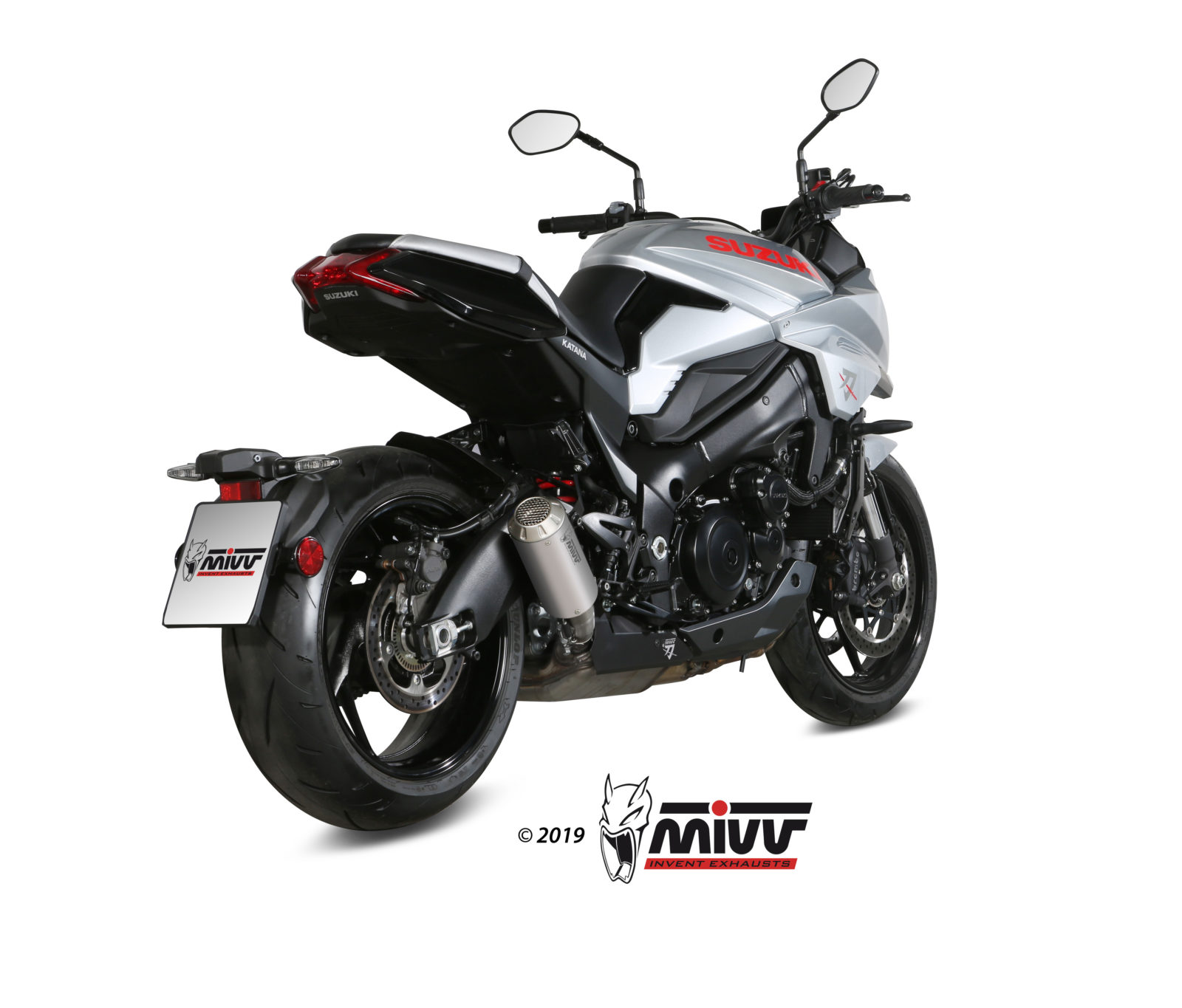 MIVV Slip on MK3 Stainless Steel Standard Exhaust For Suzuki GSX S 1000 Katana 2019 2022