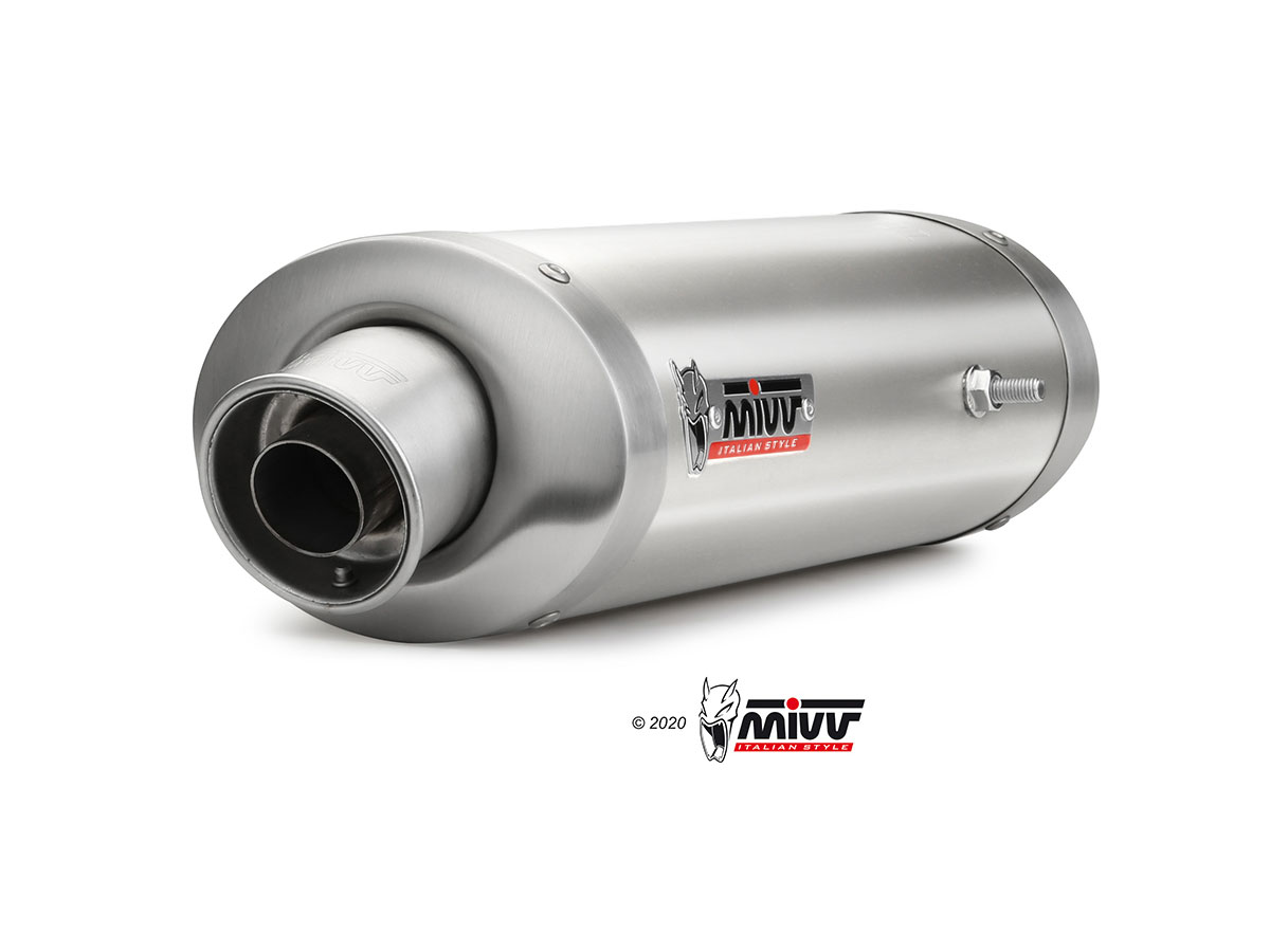 MIVV Slip-On, Oval Stainless Steel, Sub-code/Underseat Exhaust For Honda CBR 600 RR 2003-2004 MIVV Slip-On, Oval Stainless Steel, Sub-code/Underseat Exhaust For Honda CBR 600 RR 2003-2004