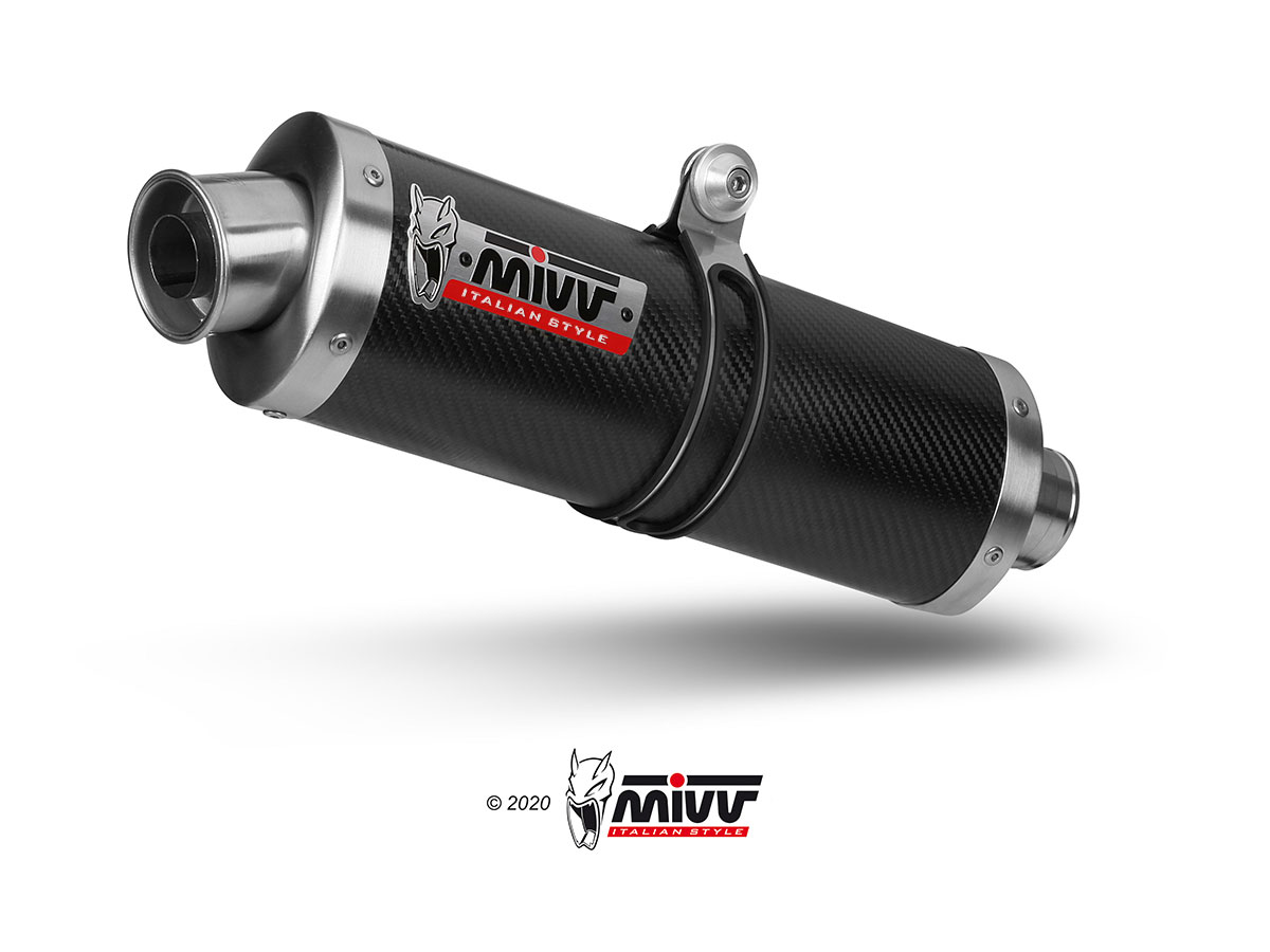 MIVV Slip-on, Oval Carbon, Standard Exhaust For Yamaha FZ1 2006-2016 MIVV Slip-on, Oval Carbon, Standard Exhaust For Yamaha FZ1 2006-2016