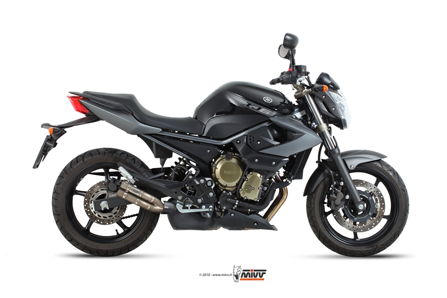 MIVV Slip-on, Double Gun Full Titanium, Standard Exhaust For Yamaha XJ6 Diversion 2009-2016 MIVV Slip-on, Double Gun Full Titanium, Standard Exhaust For Yamaha XJ6 Diversion 2009-2016