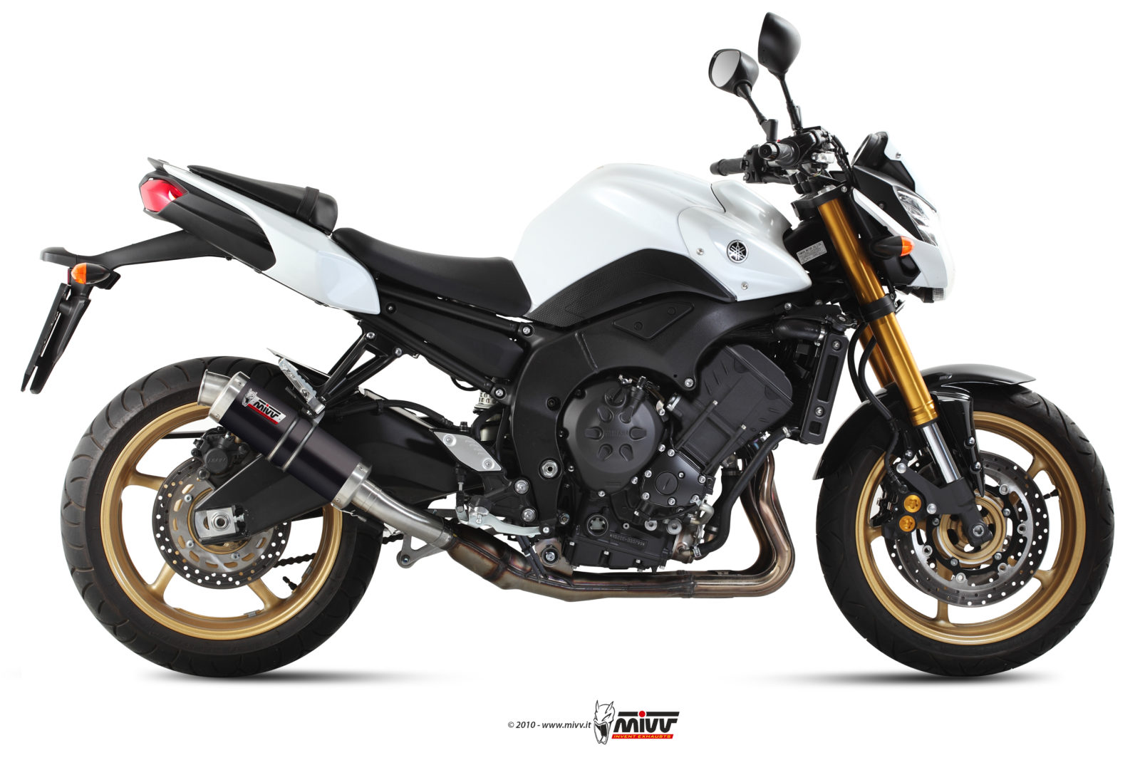 MIVV Slip-on, GP Black, Standard Exhaust For Yamaha FZ8 / Fazer 8 2010-2016 MIVV Slip-on, GP Black, Standard Exhaust For Yamaha FZ8 / Fazer 8 2010-2016