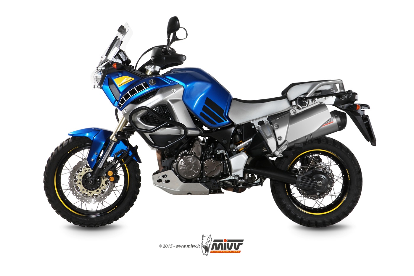MIVV Slip-on, Oval Titanium, Standard Exhaust For Yamaha Super tenere 1200 2010-2020 MIVV Slip-on, Oval Titanium, Standard Exhaust For Yamaha Super tenere 1200 2010-2020