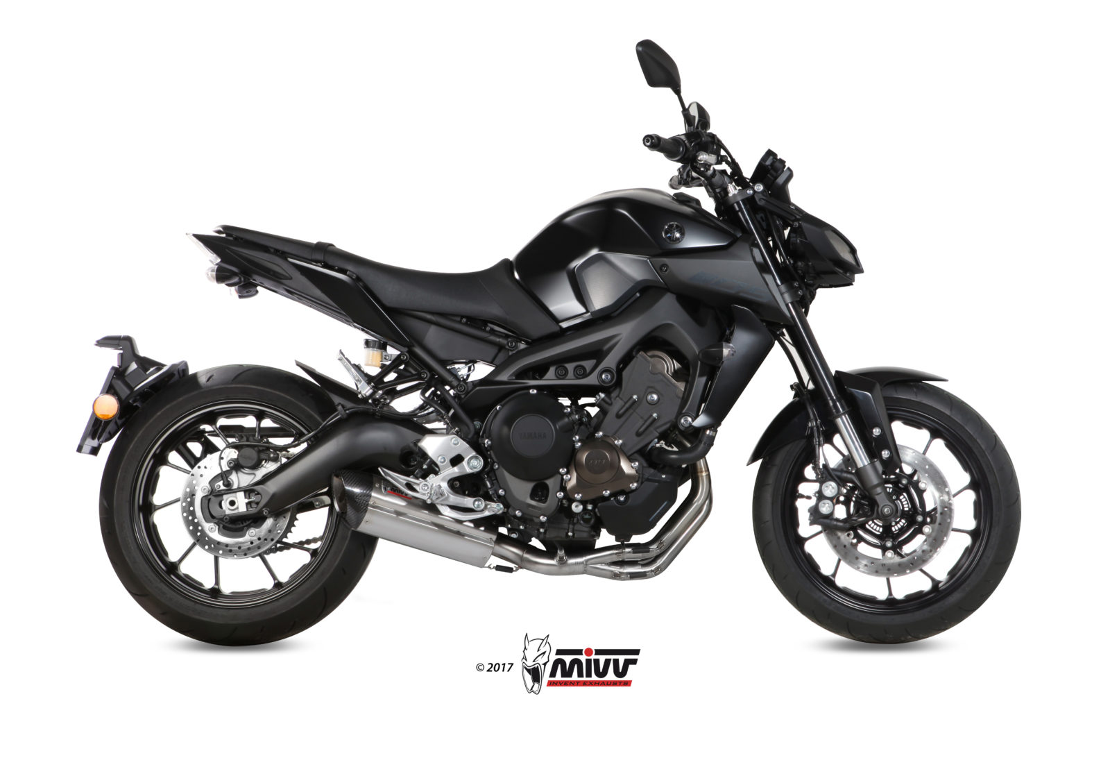 MIVV Full System 3x1, Suono Stainless Steel, Standard Exhaust For Yamaha MT-09 / FZ-09 2013-2020 MIVV Full System 3x1, Suono Stainless Steel, Standard Exhaust For Yamaha MT-09 / FZ-09 2013-2020
