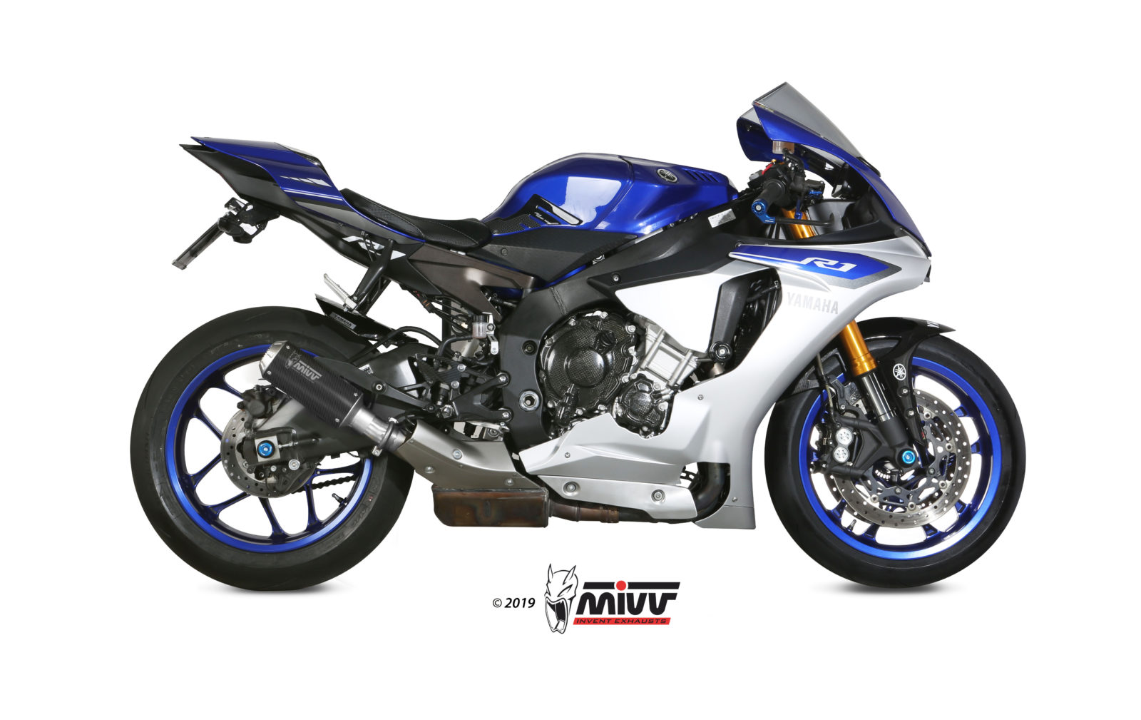 MIVV Slip-on, MK3 Carbon, Standard Exhaust For Yamaha YZF-R1 2015-2022 MIVV Slip-on, MK3 Carbon, Standard Exhaust For Yamaha YZF-R1 2015-2022