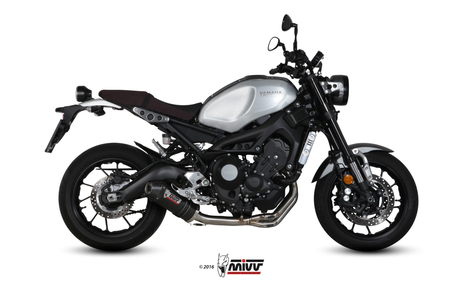 MIVV Full System 3x1, Oval Carbon, Standard Exhaust For Yamaha XSR 900 2016-2022 MIVV Full System 3x1, Oval Carbon, Standard Exhaust For Yamaha XSR 900 2016-2022