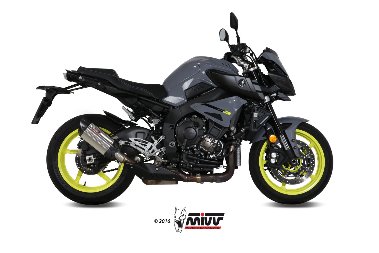 MIVV Slip-on, Suono Stainless Steel, Standard Exhaust For Yamaha MT-10 / FZ-10 2016-2022 MIVV Slip-on, Suono Stainless Steel, Standard Exhaust For Yamaha MT-10 / FZ-10 2016-2022
