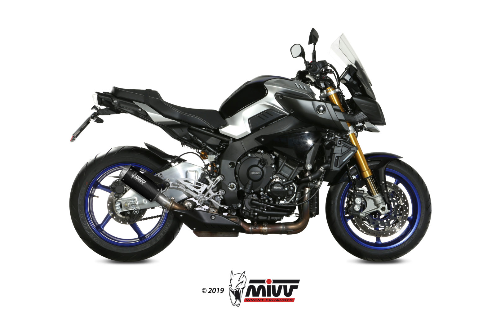 MIVV Slip-on, Mk3 Carbon, Standard Exhaust For Yamaha MT-10 / FZ-10 2016-2022 MIVV Slip-on, Mk3 Carbon, Standard Exhaust For Yamaha MT-10 / FZ-10 2016-2022