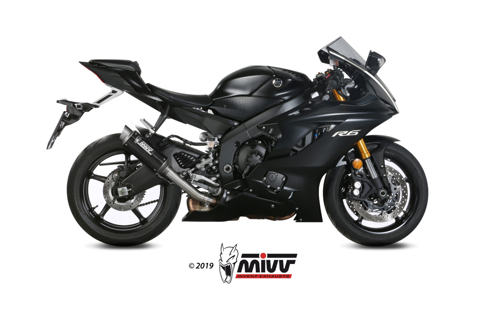 MIVV Slip-on, GPpro Carbon, Alto/High up Exhaust For Yamaha YZF-R6 2017-2022 MIVV Slip-on, GPpro Carbon, Alto/High up Exhaust For Yamaha YZF-R6 2017-2022