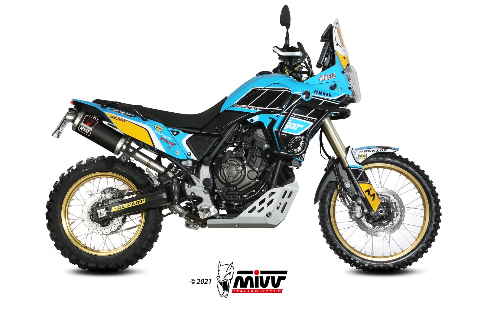 MIVV Slip-on, Dakar Black, Standard Exhaust For Yamaha Ténéré 700 (2019+) MIVV Slip-on, Dakar Black, Standard Exhaust For Yamaha Ténéré 700 (2019+)