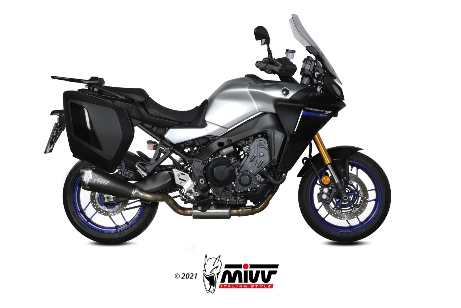 MIVV Full System 3x1, Delta Race Black, Standard Exhaust For Yamaha FJ-09 / MT-09 Tracer 2021-2022 MIVV Full System 3x1, Delta Race Black, Standard Exhaust For Yamaha FJ-09 / MT-09 Tracer 2021-2022