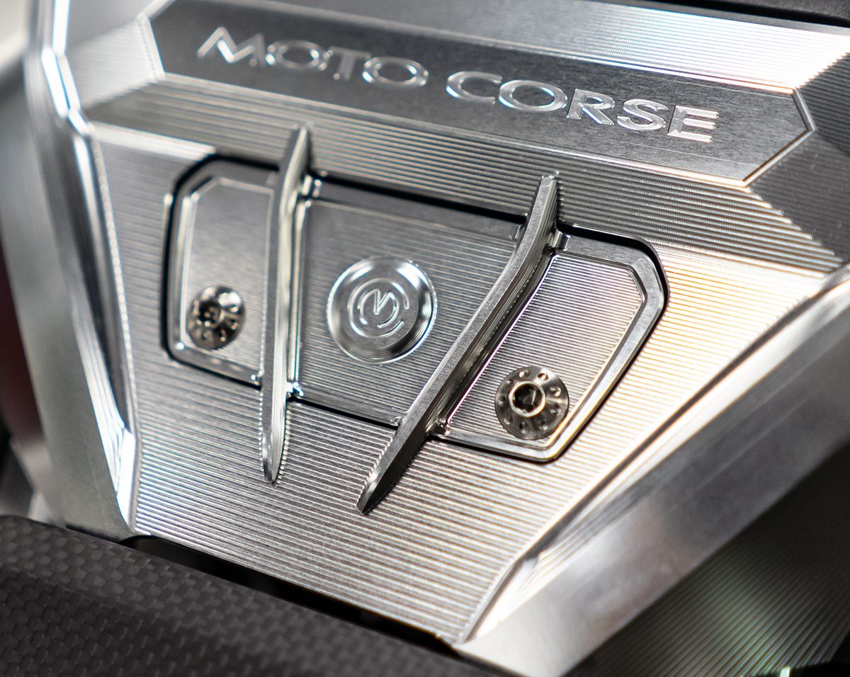 Motocorse Billet Aluminum Handlebar Clamp Cover for Ducati Diavel V4 Motocorse Billet Aluminum Handlebar Clamp Cover for Ducati Diavel V4