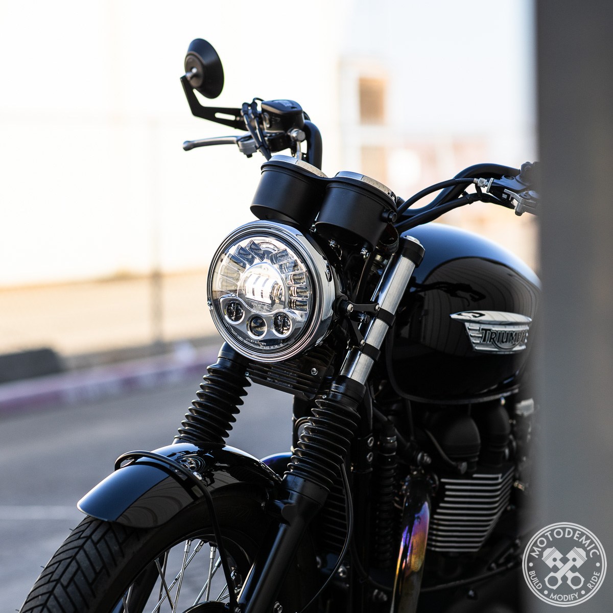Motodemic LED Headlight Conversion Kit for Classic Triumph Bonneville