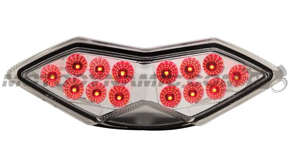 Smoke Lens Sequential LED Tail Light For Kawasaki Ninja ZX-6R / Z800 – Plug & Play With Stop Alert & Turn Signals