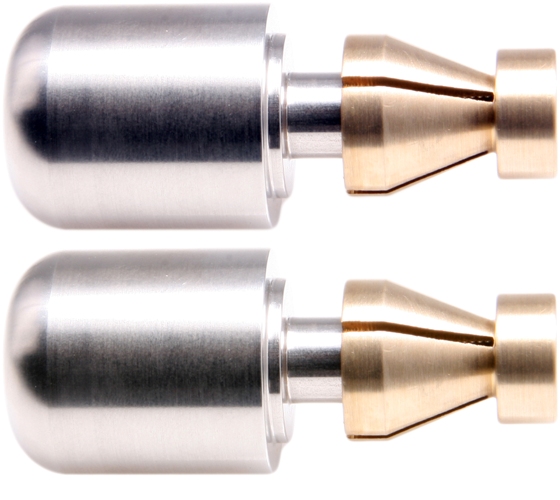 Oberon Large Stainless Bar End Weights Oberon Large Stainless Bar End Weights