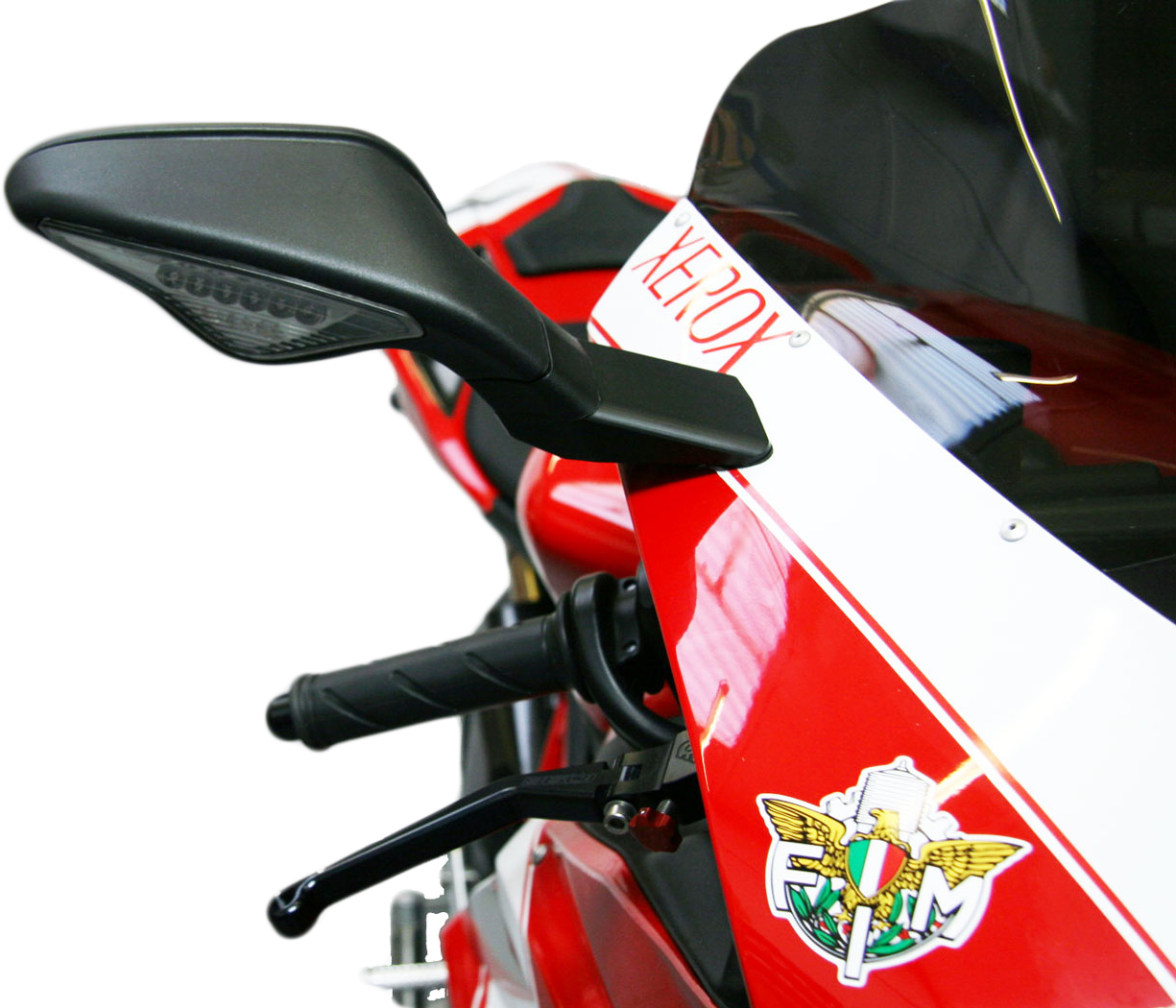 Oberon Mirror Extenders for the Ducati 1198 / 1098 / 848 Oberon Mirror Extenders for the Ducati 1198 / 1098 / 848