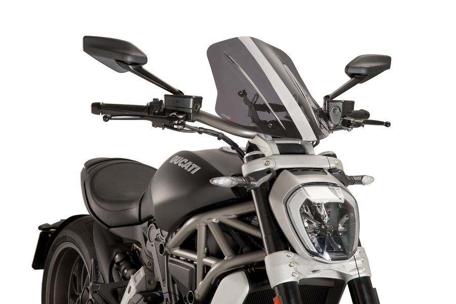 PUIG New Generation Adjustable Touring Windscreen for Ducati XDiavel PUIG New Generation Adjustable Touring Windscreen for Ducati XDiavel
