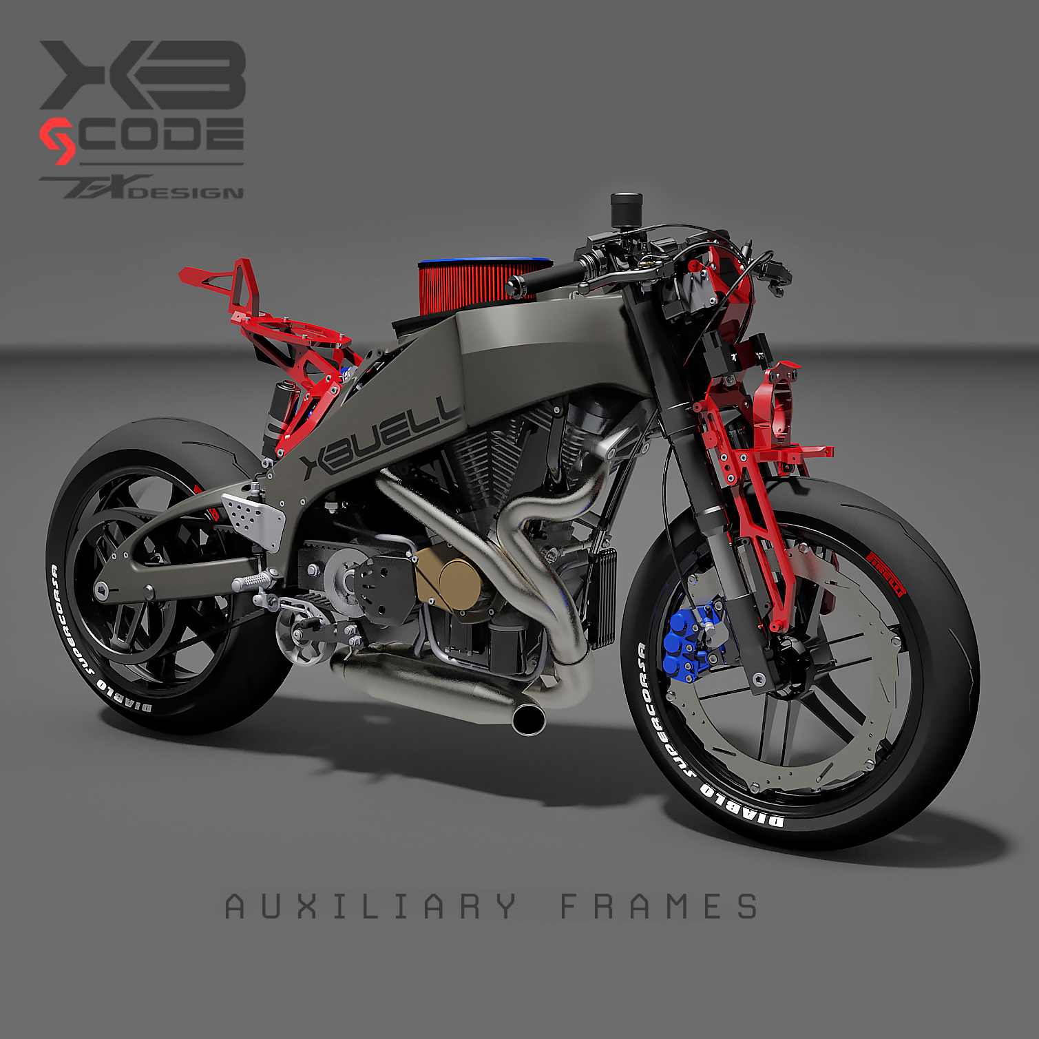 Paolo Tex Design XB gcode 1.2 Bodykit for Buell XB12