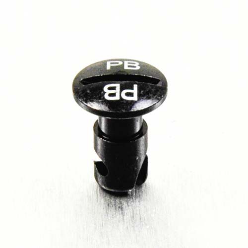 4x Black Dzus Fasteners With D-Ring – Quarter Turn Motorcycle Fairing Fasteners, Stainless Steel