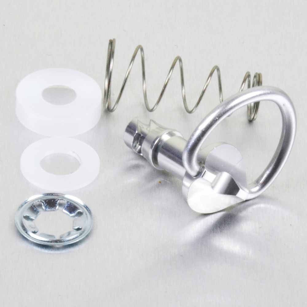 GREY 1/4 TURN Quick Release Dzus Style Fairing Fastener D Ring 17mm Road Track 