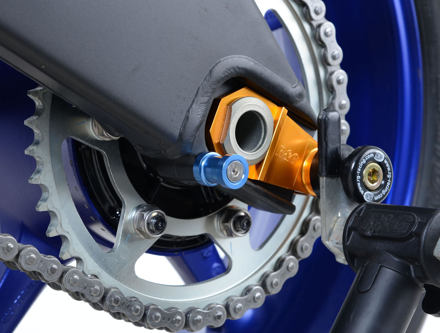 thumbnail image 2 of IBEX Bobbins Racing Adapter Stand - M6 Blue Anodised Aluminum Motorcycle Mount 2 of 9