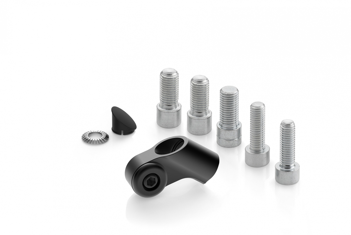 Rizoma Universal Mirror Adapter BS713B - M10 and M8 Mount With Plug Rizoma Universal Mirror Adapter BS713B - M10 and M8 Mount With Plug