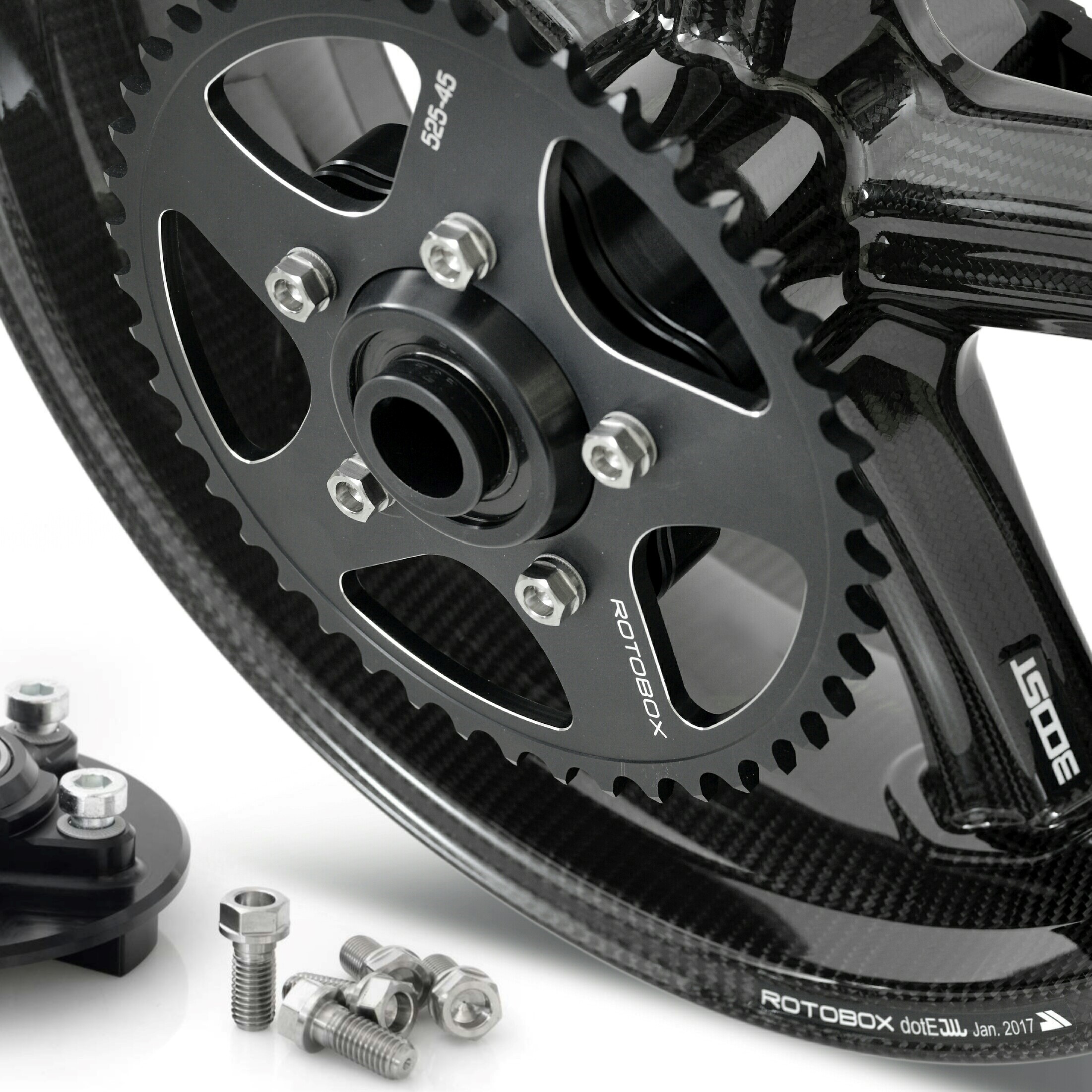Rotobox BILLET ALUMINUM Dual Sided Swing Arm (DSSA) Rear Sprockets For