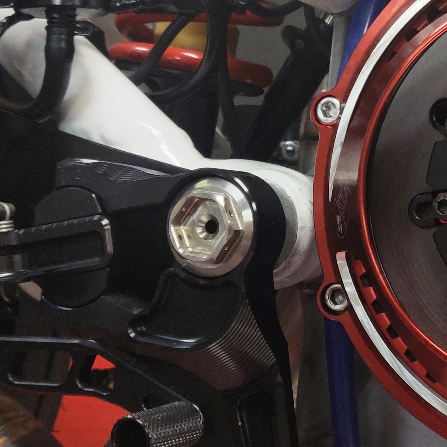 TPO Titanium Rearset / Swingarm Mount Bolts for Ducati Monster