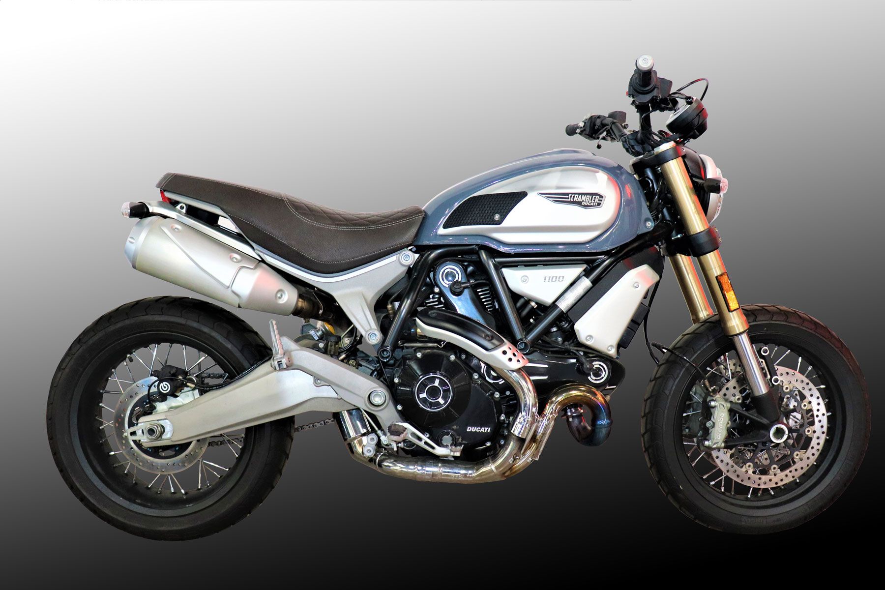 TechSpec Tank Grip Pads for the Ducati Scrambler 1100 (2018+) / 800 (2023+) TechSpec Tank Grip Pads for the Ducati Scrambler 1100 (2018+) / 800 (2023+)