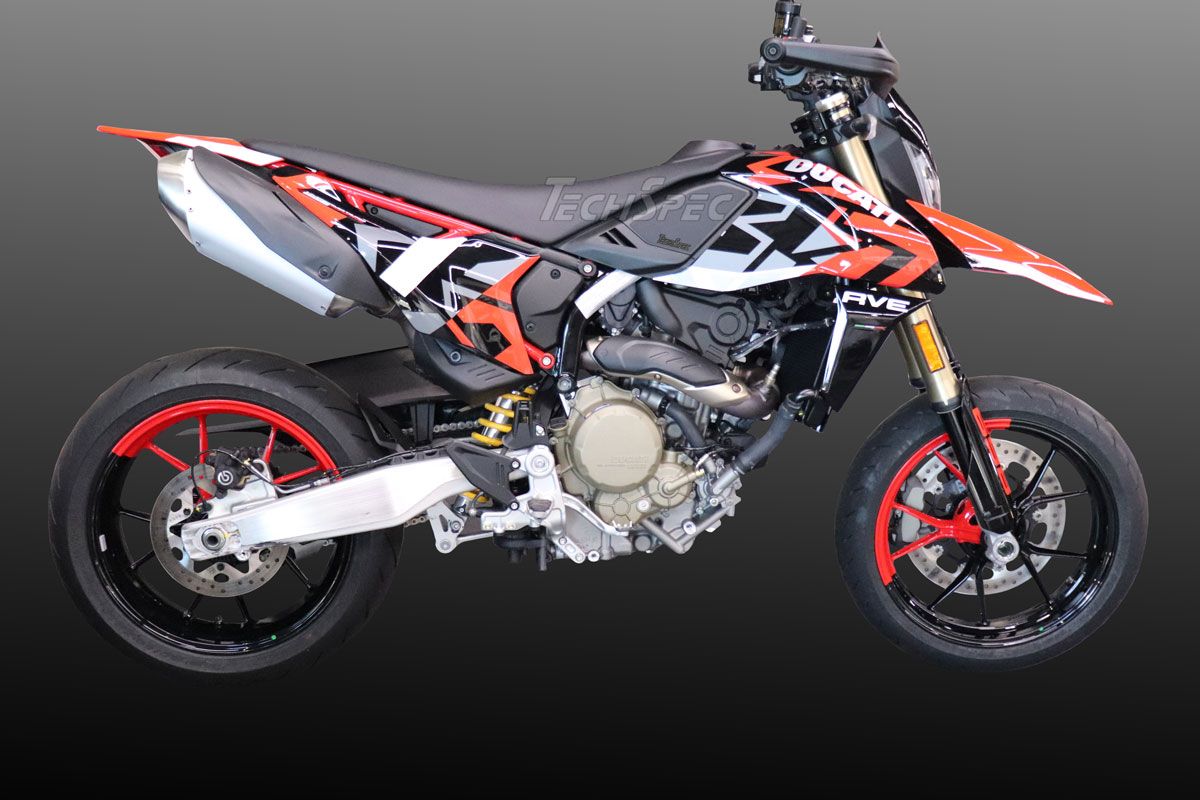 TechSpec Tank Grip Pads for the Ducati Hypermotard 698 Mono (2024+) TechSpec Tank Grip Pads for the Ducati Hypermotard 698 Mono (2024+)
