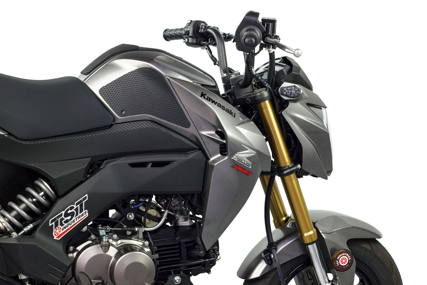 TechSpec Tank Grip Pads for the Kawasaki Z125 Pro (2016+) TechSpec Tank Grip Pads for the Kawasaki Z125 Pro (2016+)