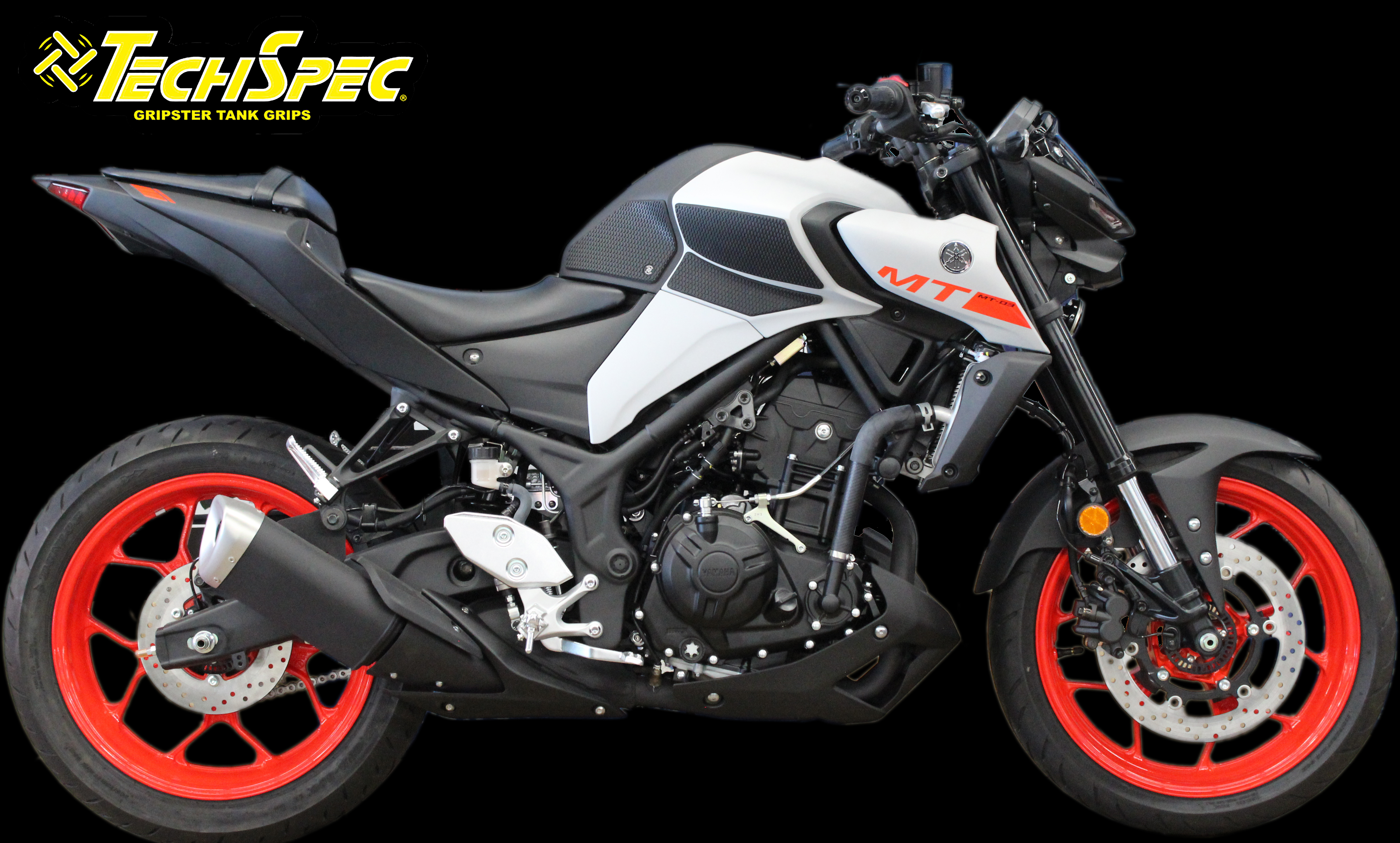 TechSpec Tank Grip Pads for the Yamaha MT-03 (2020+) TechSpec Tank Grip Pads for the Yamaha MT-03 (2020+)