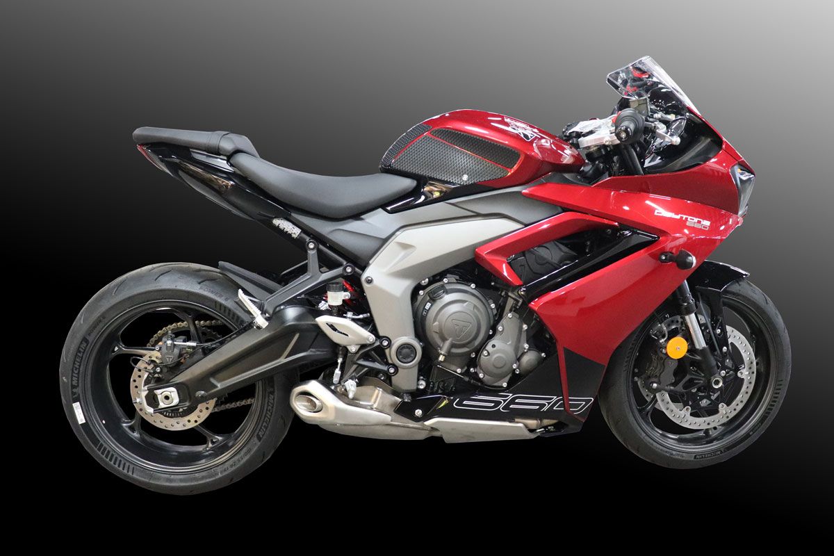 TechSpec Tank Grip Pads - 6 Piece Kit - for the Triumph Daytona 660 (2024+) TechSpec Tank Grip Pads - 6 Piece Kit - for the Triumph Daytona 660 (2024+)