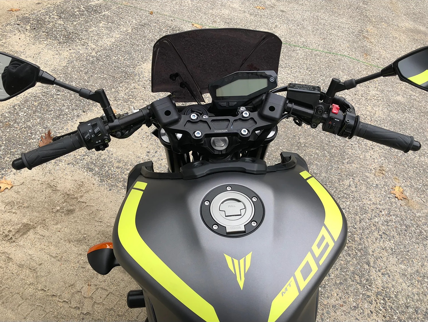 WOODCRAFT Yamaha FZ-09 (MT09) (2018+) / XSR900 (2022+) Clipon Riser ...