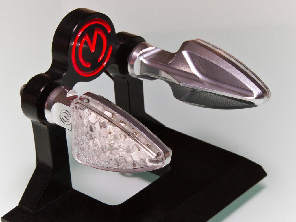 Motocorse SYENCRO billet homologated led blinkers pair with integrated resistors Motocorse SYENCRO billet homologated led blinkers pair with integrated resistors