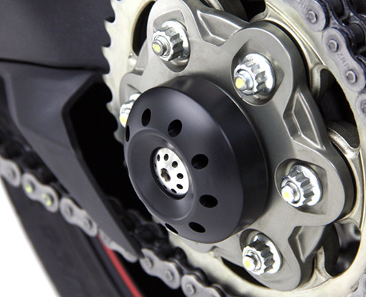 Motocorse Titanium and Delrin Rear axle Slider for Large Rear Hub Ducati's Motocorse Titanium and Delrin Rear axle Slider for Large Rear Hub Ducati's