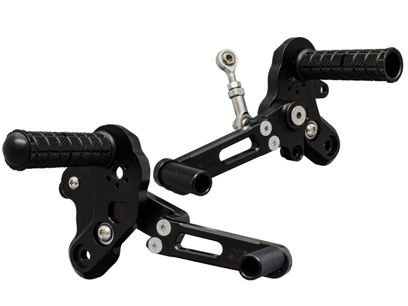 WOODCRAFT GP Shift Eccentric Rearset Kit W/Pedals for Kawasaki Z125 Pro WOODCRAFT GP Shift Eccentric Rearset Kit W/Pedals for Kawasaki Z125 Pro