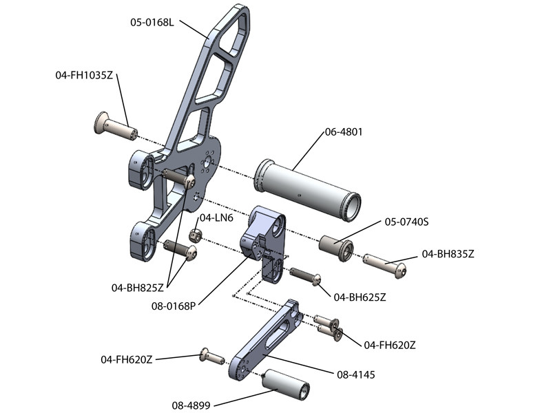 WOODCRAFT Kawasaki ZX-10R (11-15) Complete Rearset Kit (GP Shift) Uses OEM Shift Rod WOODCRAFT Kawasaki ZX-10R (11-15) Complete Rearset Kit (GP Shift) Uses OEM Shift Rod