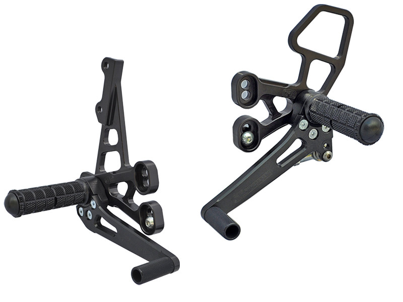 WOODCRAFT Suzuki GSXR1000 '07-08 - Complete Rearset Kit with Shift and Brake Pedals WOODCRAFT Suzuki GSXR1000 '07-08 - Complete Rearset Kit with Shift and Brake Pedals