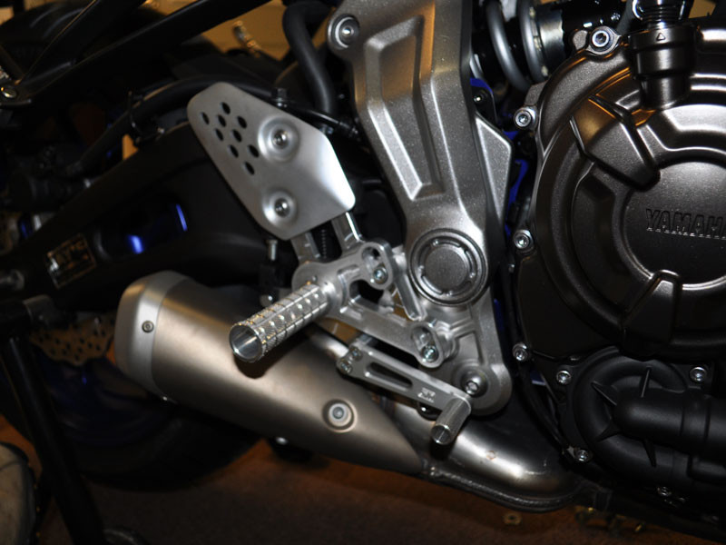 WOODCRAFT Yamaha FZ07 (MT07) and XSR700 Complete Standard or GP Shift Adjustable Rear Set Kit