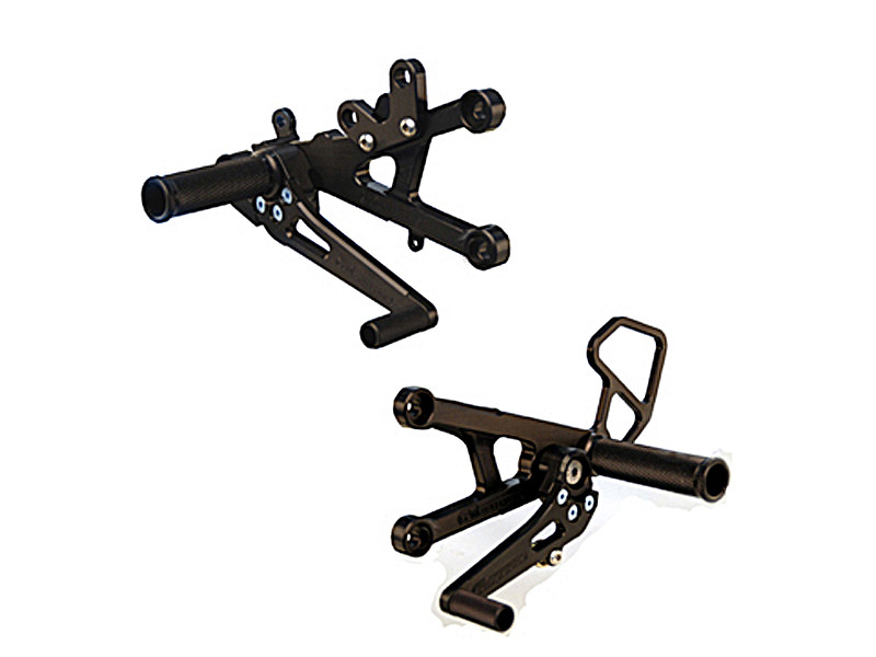 WOODCRAFT Yamaha R6 (06-16) Complete Rear Set Kit GP Shift BLACK WOODCRAFT Yamaha R6 (06-16) Complete Rear Set Kit GP Shift BLACK