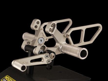 WOODCRAFT Ducati 748 / 916 / 996 / 998 Rearsets with Shift Pedal & Heel Guards WOODCRAFT Ducati 748 / 916 / 996 / 998 Rearsets with Shift Pedal & Heel Guards