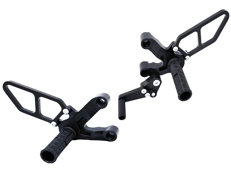 WOODCRAFT Ducati 749 / 999 Full rearset Kit - Black WOODCRAFT Ducati 749 / 999 Full rearset Kit - Black