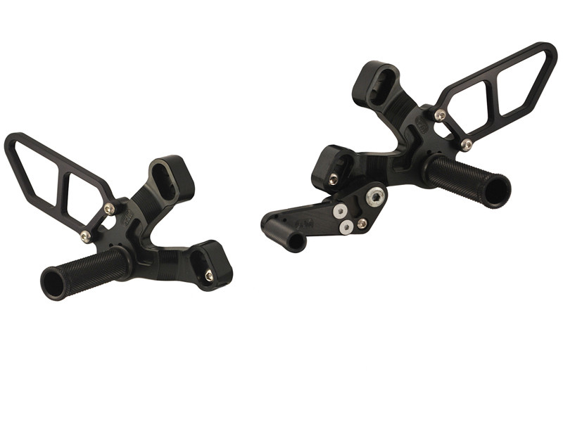WOODCRAFT Ducati 848 /1098 / 1198 / 848 EVO Rearsets with Shifter
