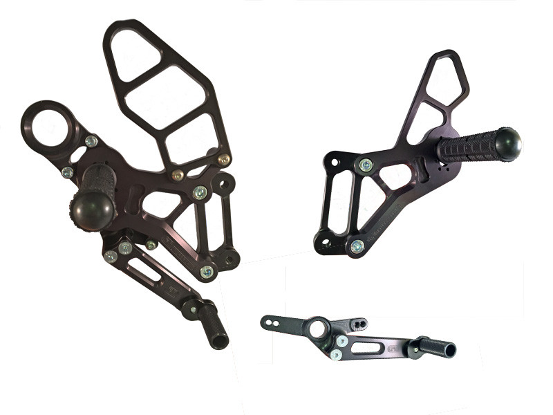 WOODCRAFT BMW S1000RR (15-18) Adjustable Rearset Kit Complete with Pedals WOODCRAFT BMW S1000RR (15-18) Adjustable Rearset Kit Complete with Pedals