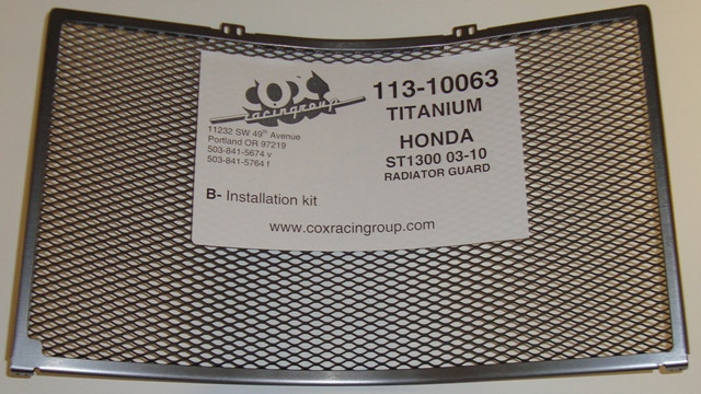 Cox Racing Radiator Guards for the Honda ST1300 (03-12)