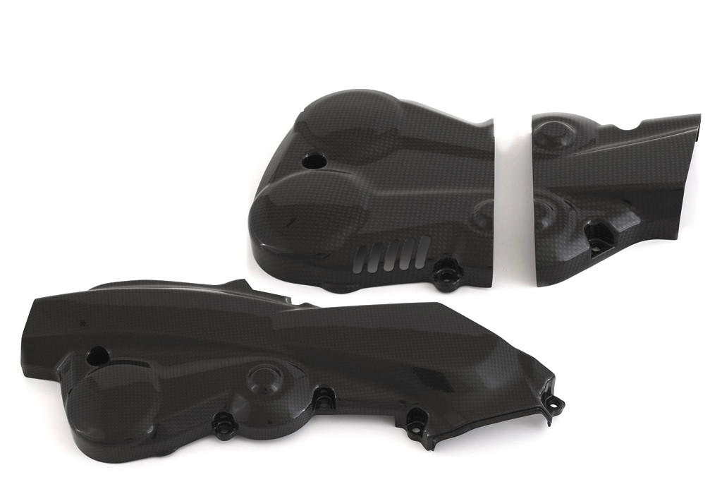 MOTOCORSE - CARBON FIBER CAM-BELT COVER -SET FOR DUCATI MULTISTRADA 1200 2010-14 MOTOCORSE - CARBON FIBER CAM-BELT COVER -SET FOR DUCATI MULTISTRADA 1200 2010-14