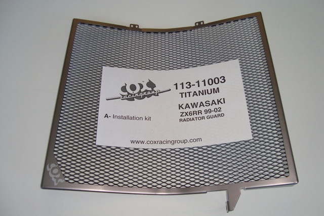 Cox Racing Radiator Guards for the Kawasaki ZX6r (99-02) and