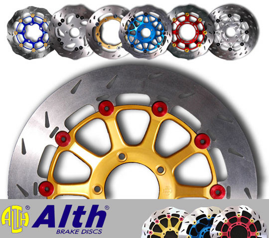 Alth 'Street' version Front Brake Rotor Pair for Bikes Without Traction Control / ABS Alth 'Street' version Front Brake Rotor Pair for Bikes Without Traction Control / ABS