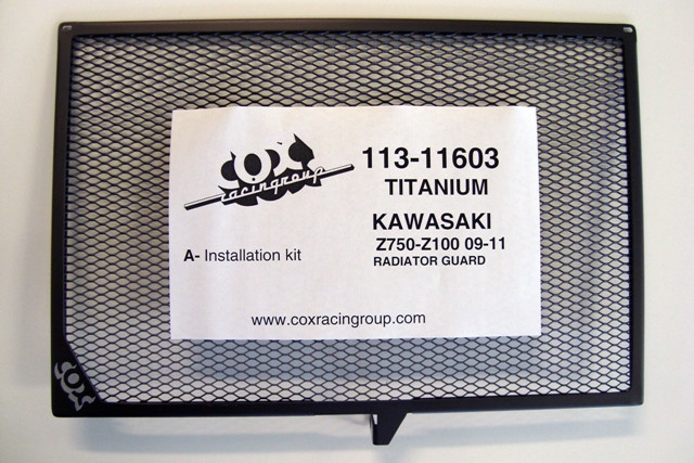 Cox Racing Radiator Guards for the Kawasaki Z750-Z1000 (09-13) Cox Racing Radiator Guards for the Kawasaki Z750-Z1000 (09-13)